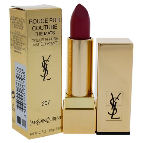 ysl rouge pur couture the mats 207|Yves Saint Laurent Rouge Pur Couture The Mats, No. 207 Rose .